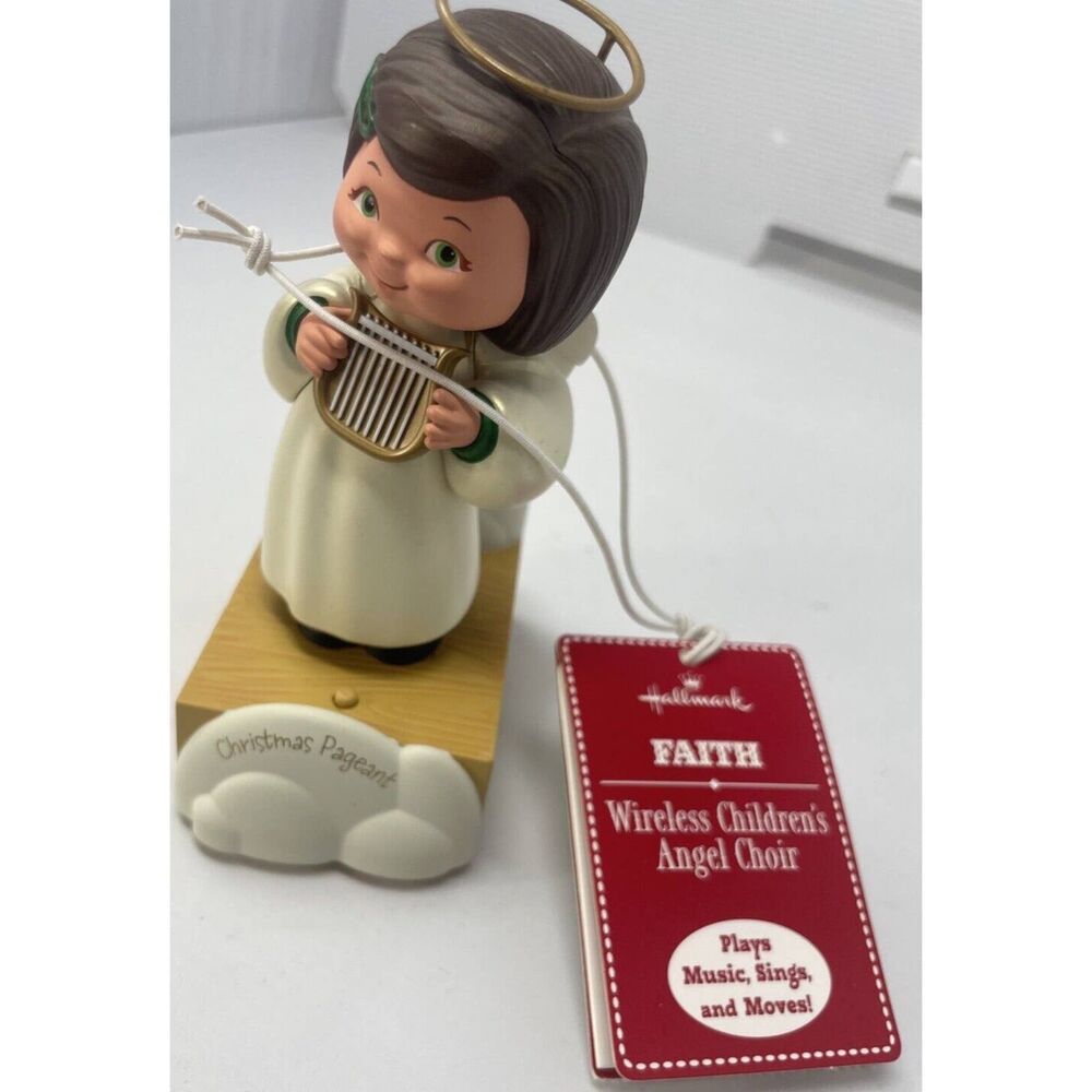HALLMARK Wireless Angel Choir Band Faith With Sound & Motion Ornament Christmas